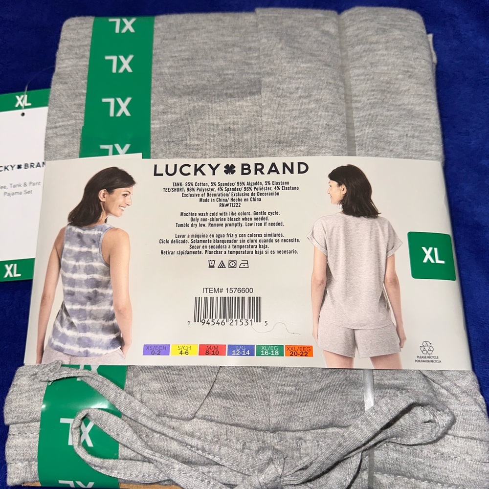 FINAL CHANCE!! Lucky Brand Heather Gray Pajama Set 🌝 - Picture 5 of 6